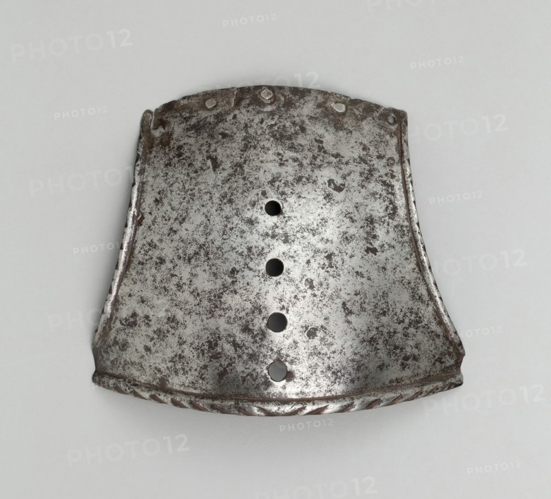 Poll Plate of a Shaffron, Italy, c. 1550. Creator: Unknown.