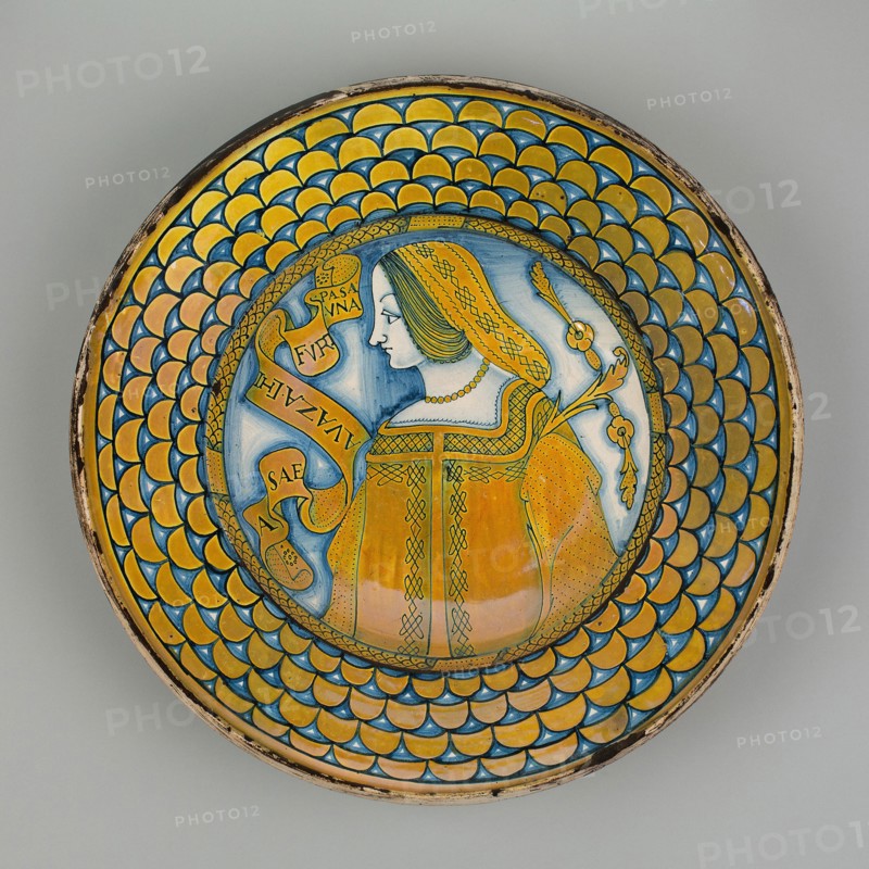 Display Plate with Female Bust, Deruta, 1500/1530. Creator: Unknown.