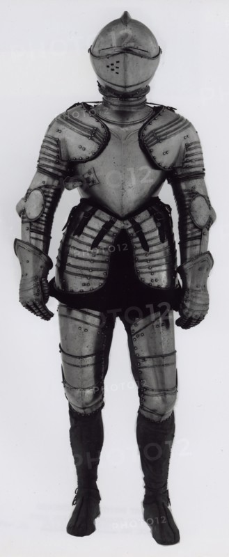 Closed Helmet of Elements of Armor for Foot Tournament at the Barriers, Milan, c. 1600/10. Creator: Unknown.