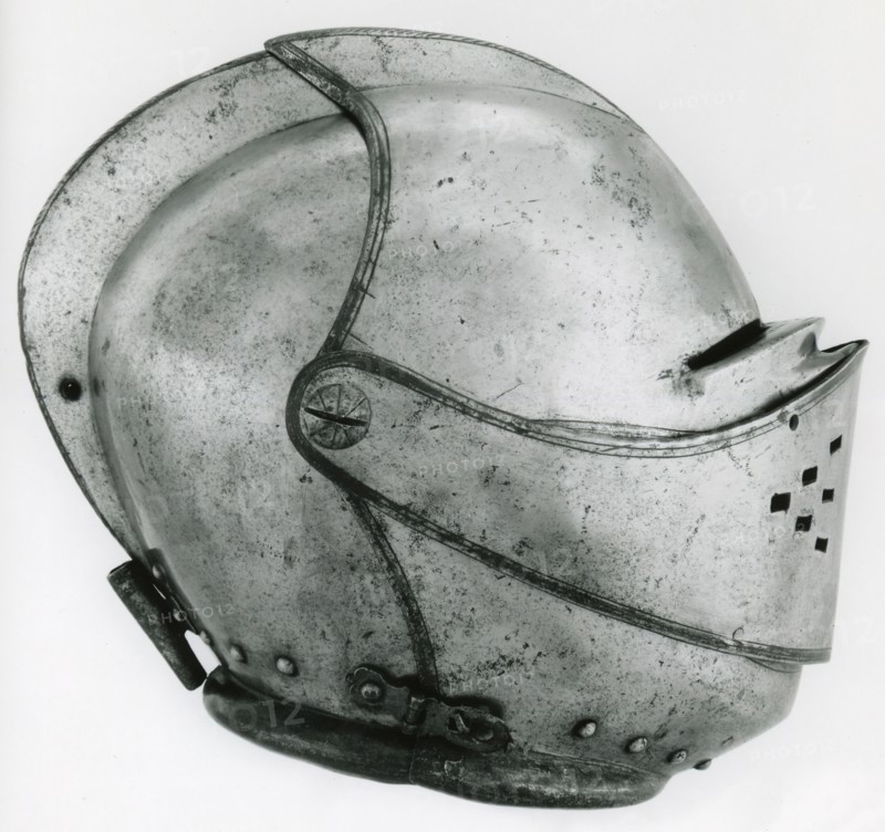 Close Helmet for Foot Tournament at the Barriers, , c. 1600/10. Creator: Unknown.