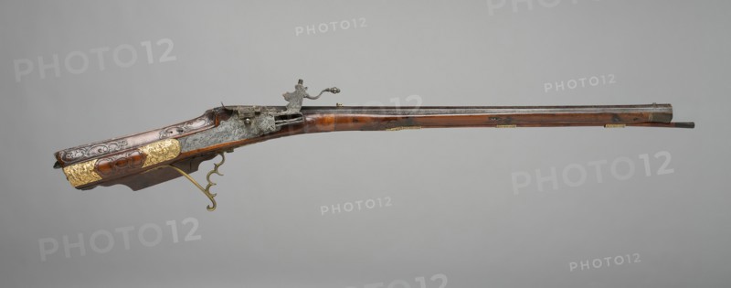 Wheellock Rifle, Vienna, c. 1725. Creator: Johann Casper Rudolph.
