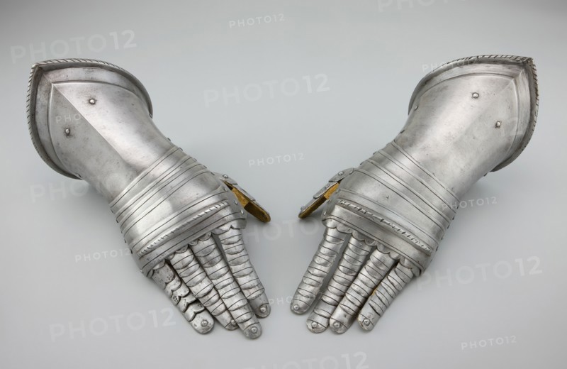 Pair of Fingered Gauntlets, Milan, c. 1580/1600. Creator: Unknown.