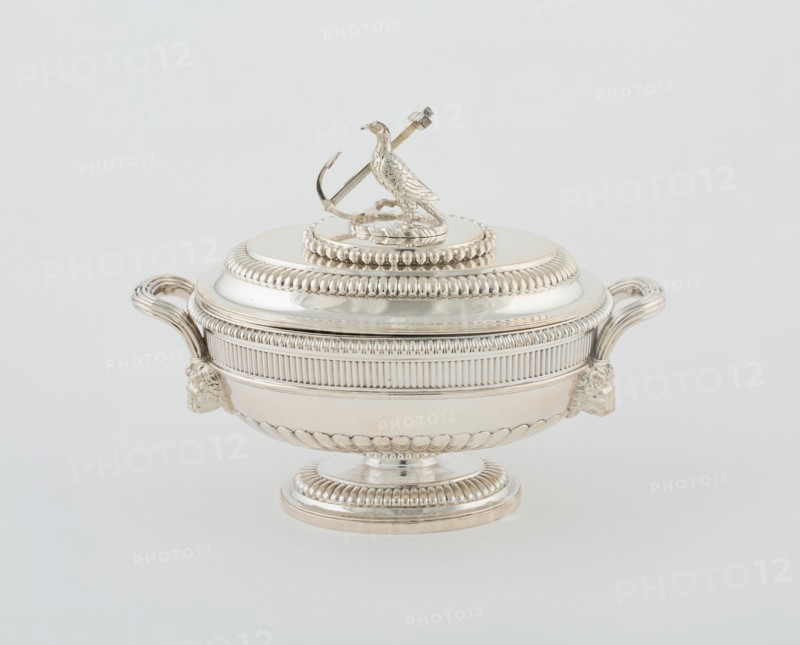 Sauce Tureen and Cover from the Hood Service, England, 1807/08. Creator: Paul Storr.
