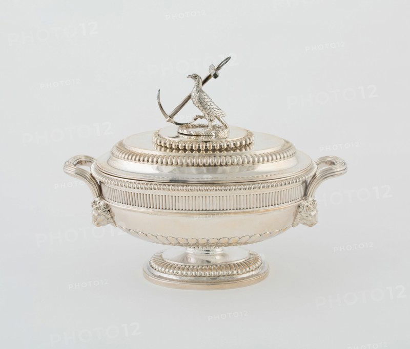 Sauce Tureen and Cover from the Hood Service, England, 1807/08. Creator: Paul Storr.