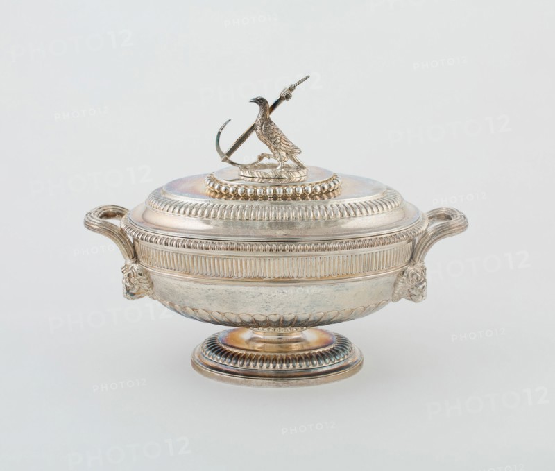 Sauce Tureen and Cover from the Hood Service, England, 1807/08. Creator: Paul Storr.