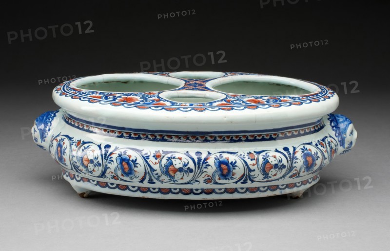 Cruet Stand, Rouen, c. 1725. Creator: Unknown.
