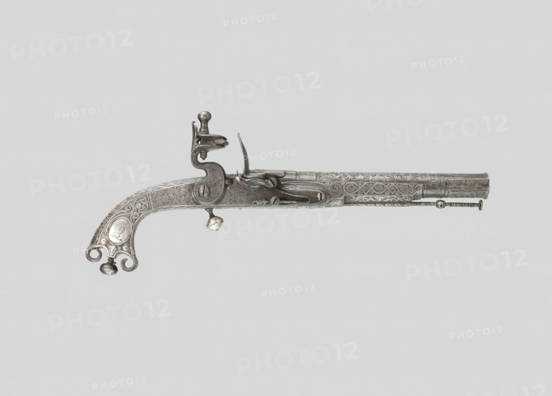 Flintlock Belt Pistol, Scotland, 1775. Creator: Leigh Thomas Murdoch.
