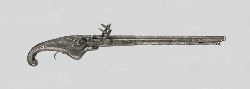 Wheellock Pistol (Pedrenyal) of King Louis XIII of France, Ripoll, c. 1615. Creator: Unknown.