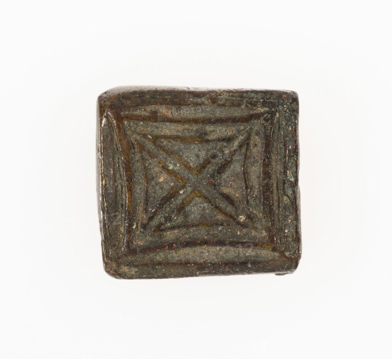 Goldweight with a Geometric Design, Ghana, 18th/19th century. Creator: Unknown.