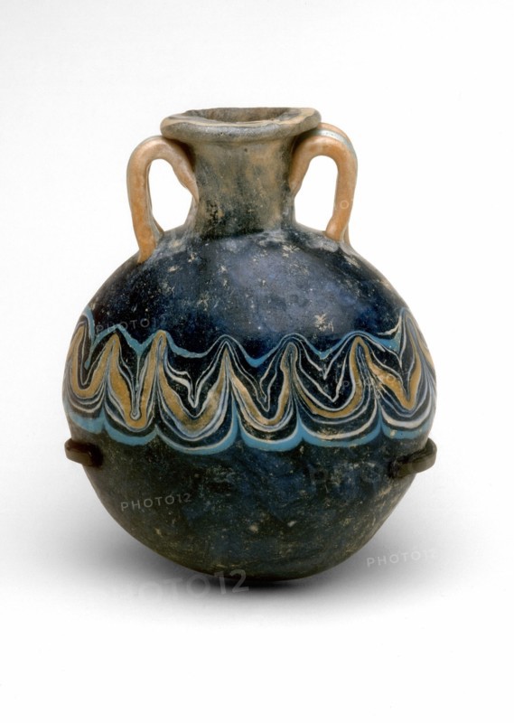 Bottle, Egypt, New Kingdom, late Dynasty 18 or 19, (about 1505-1202 BCE). Creator: Unknown.