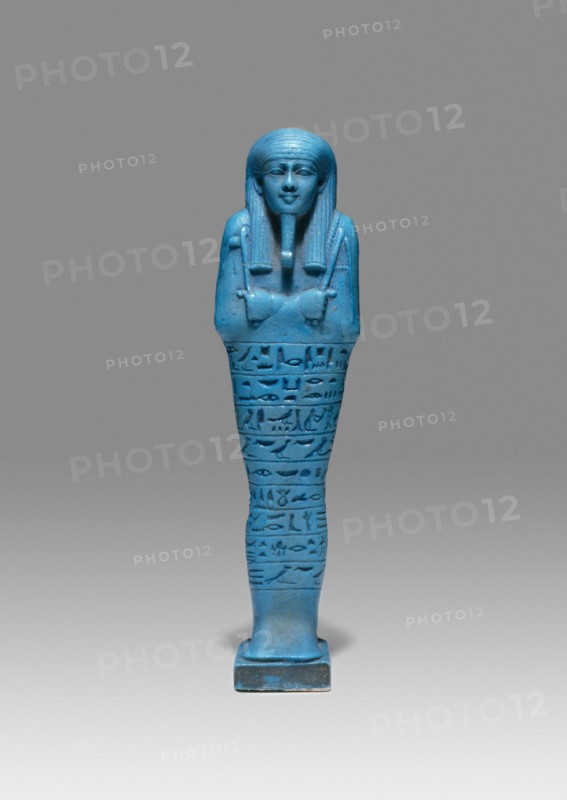 Ushabti (Funerary Figurine) of Psamtek, Egypt, Late Period, Dynasty 26, reign of Amasis (570-526 BCE Creator: Unknown.