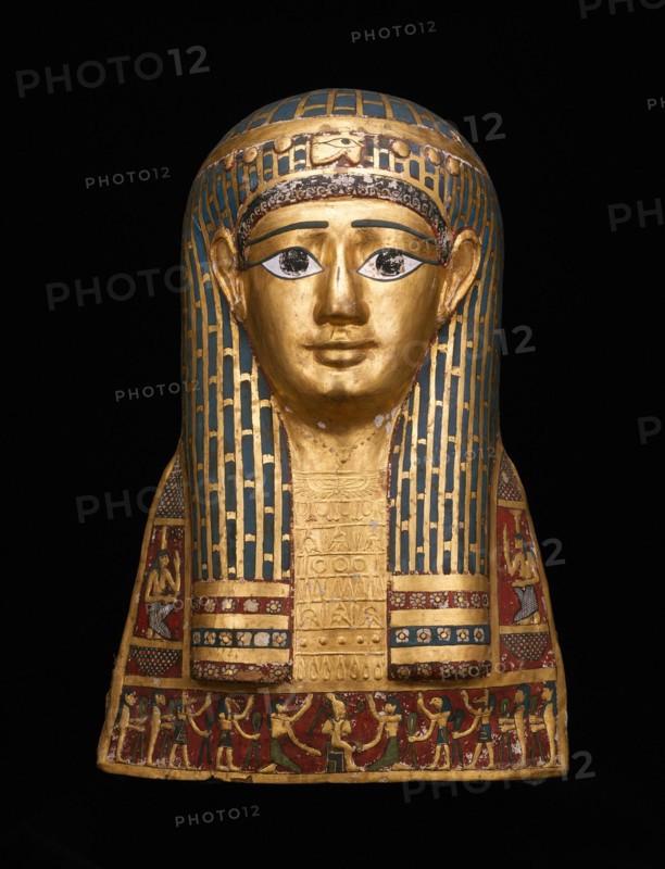 Mummy Mask, Egypt, Late Ptolemaic Period-early Roman Period, 1st century BCE. Creator: Unknown.