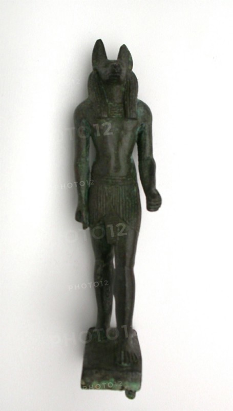 Statuette of the God Anubis, Egypt, Third Intermediate-Late Periods, Dynasties 21-31... Creator: Unknown.