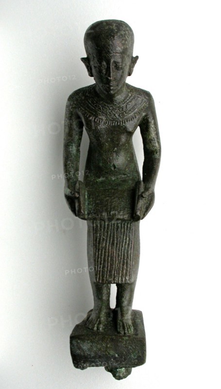 Statuette of the God Imhotep, Egypt, Third Intermediate Period-Late Period, Dynasties 25-26... Creator: Unknown.