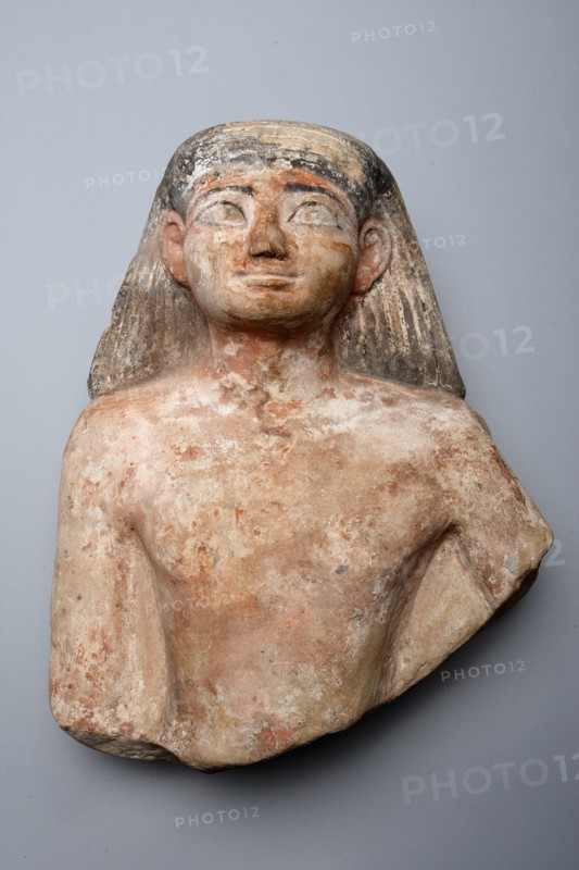 Bust of a Man, Egypt, New Kingdom, Dynasty 18 (about 1550-1295 BCE). Creator: Unknown.