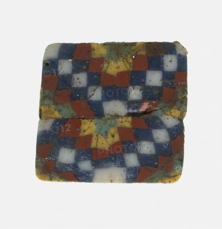 Group of Checkerboard Patterned Inlays, Italy, Ptolemaic Period, (1st century BCE). Creator: Unknown.