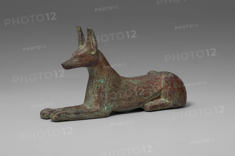 Statuette of a Jackal, Egypt, Late Period, Dynasty 26 (664-525 BCE). Creator: Unknown.