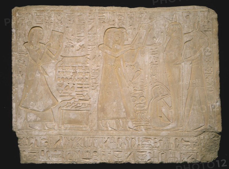 Stela (Commemorative Stone) Depicting the Funeral of Ramose, Egypt, New Kingdom, Dynasty 19... Creator: Unknown.