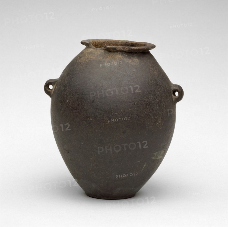 Vessel with Lug Handles, Egypt, Predynastic Period-Old Kingdom (about 4000-2250 BCE). Creator: Unknown.