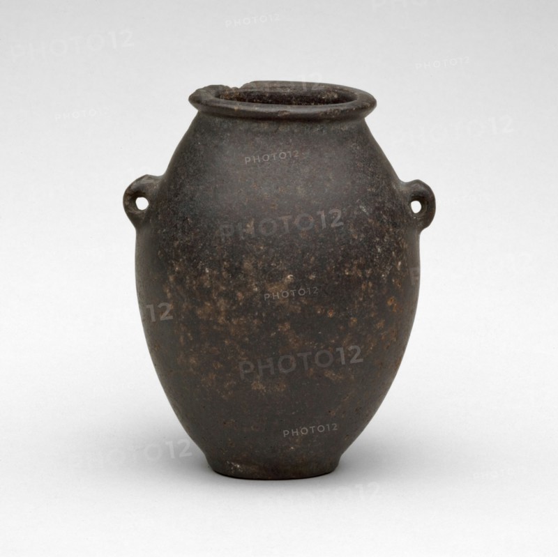 Vessel with Lug Handles, Egypt, Predynastic Period-Old Kingdom (about 4000-2250 BCE). Creator: Unknown.