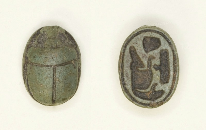 Scarab: Sobekhotep, Egypt, New Kingdom, Dynasty 18-20 (about 1550-1069 BCE). Creator: Unknown.