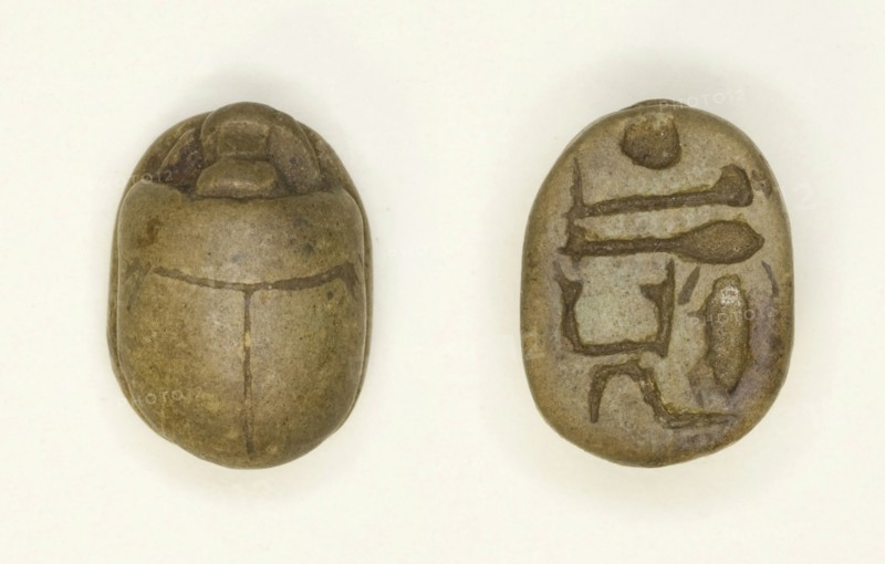 Scarab: Aakheperkara (Thutmose I), Egypt, New Kingdom, Dynasty 18, Reign of Thutmose I... Creator: Unknown.