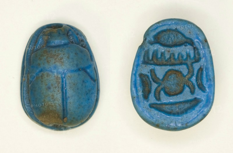 Scarab: Menkheperra (Thutmose III), Egypt, Late Period, Dynasties 26-30 (about 664-343 BCE). Creator: Unknown.