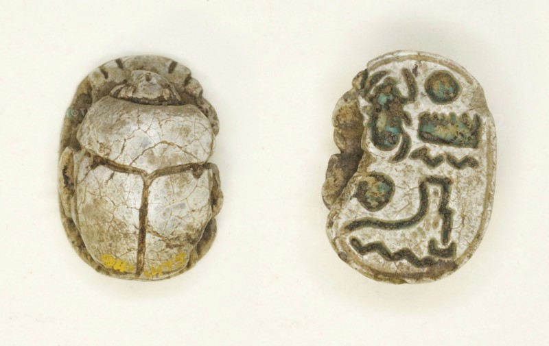 Scarab: Menkheperra (Thutmose III), Egypt, New Kingdom, Ramesside Period, Dynasties 19-20... Creator: Unknown.