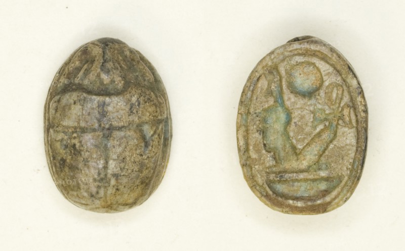 Scarab: Nebmaatra (Amenhotep III), Egypt, New Kingdom, Dynasty 18, Reign of Amenhotep IIII... Creator: Unknown.