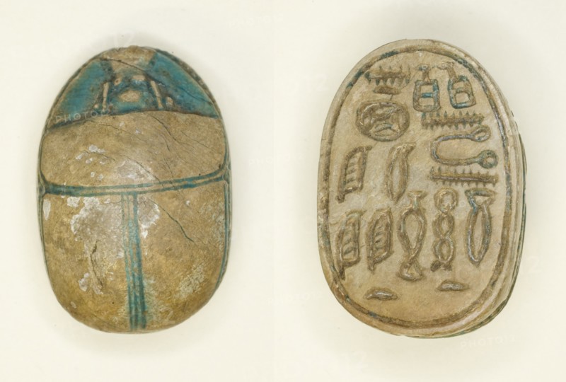 Scarab: Titles, Egypt, Middle Kingdom, Dynasties 11-14 (about 2055-1650 BCE). Creator: Unknown.