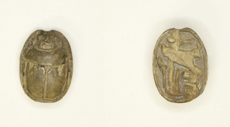 Scarab: Wish Formula, Egypt, New Kingdom-Late Period, Dynasties 19-26 (about 1295-525 BCE). Creator: Unknown.