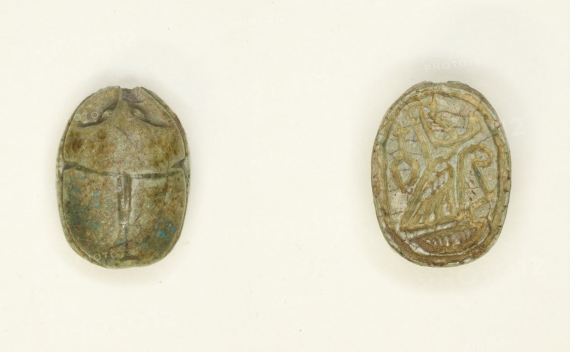 Scarab: Falcon Deity, Egypt, Second Intermediate Period-New Kingdom, Dynasties 15-20... Creator: Unknown.