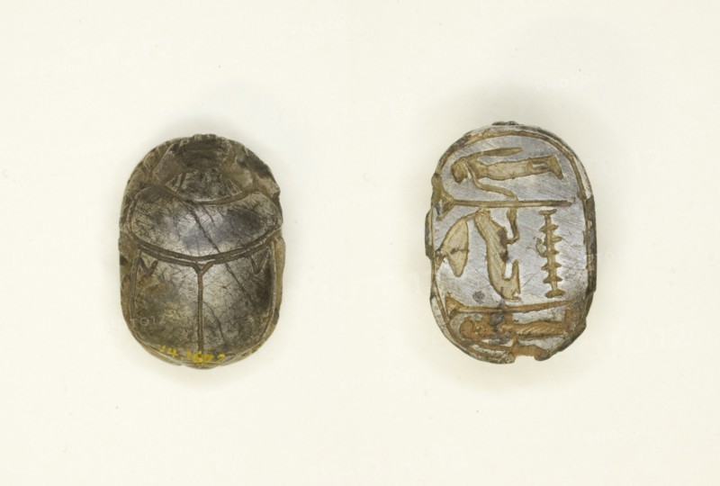 Scarab: Wish Formula (?), Egypt, Third Intermediate Period-Late Period, Dynasties 21-30 (abt 1069... Creator: Unknown.
