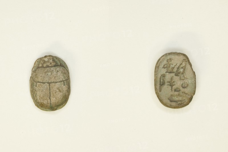 Scarab: Wish Formula, Egypt, New Kingdom-Late Period, Dynasties 18-26 (about 1550-525 BCE). Creator: Unknown.