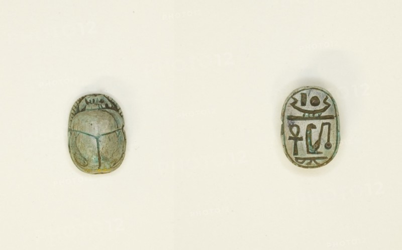 Scarab: Wish Formula, Egypt, New Kingdom, Dynasties 18-20 (about 1550-1069 BCE). Creator: Unknown.