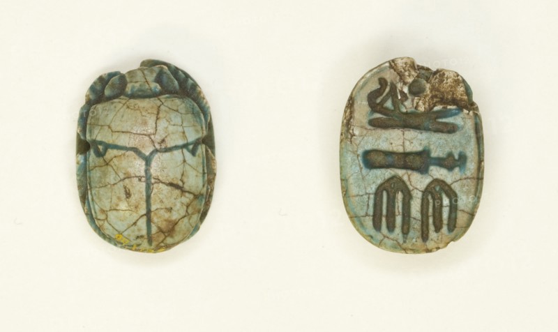 Scarab: Wish Formula, Egypt, Third Intermediate Period, Dynasties 21-25 (about 1069-664 BCE). Creator: Unknown.