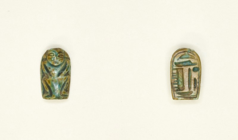Scaraboid: Dwarf Figure, Egypt, New Kingdom, Dynasties 19-20 (about 1295-1069 BCE). Creator: Unknown.