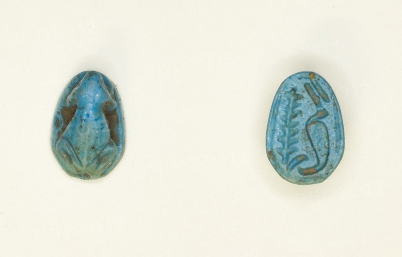 Scaraboid: Frog, Egypt, New Kingdom, Dynasties 18-20 (about 1550-1069 BCE). Creator: Unknown.