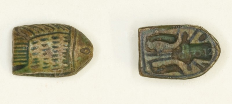Scaraboid: Fish, Egypt, New Kingdom, Dynasty 18 (about 1550-1295 BCE). Creator: Unknown.