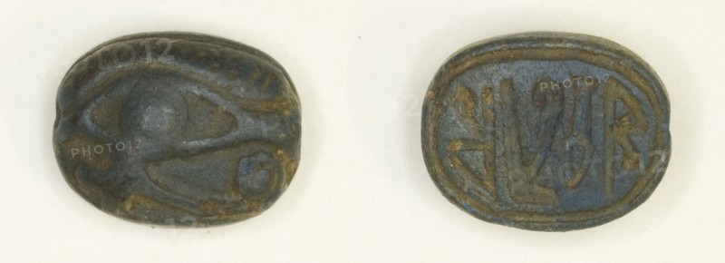 Scaraboid: Wedjat Eye, Egypt, New Kingdom, Dynasty 18 (about 1550-1295 BCE). Creator: Unknown.