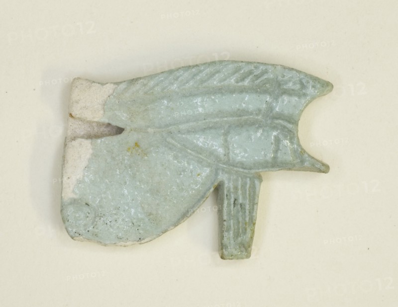 Eye of Horus (Wedjat) Amulet, Egypt, Third Intermediate Period, Dynasty 21-25 (about 1069-664 BCE). Creator: Unknown.