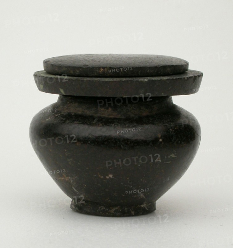 Kohl Jar with Lid, Egypt, Middle Kingdom, Dynasties 12-13 (about 1985-1650 BCE). Creator: Unknown.