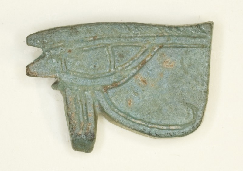 Eye of Horus (Wedjat) Amulet, Egypt, Late Period, Dynasty 26-31 (664-332 BCE). Creator: Unknown.