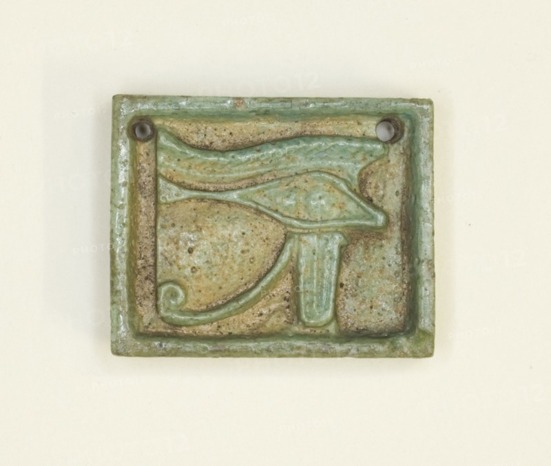 Eye of Horus (Wedjat) Amulet, Egypt, Late Period, Dynasty 26-30 (664-343 BCE). Creator: Unknown.