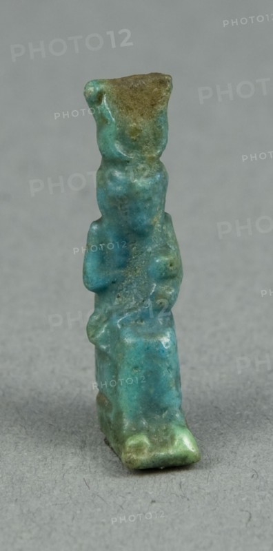 Amulet of the Goddess Isis with Horus as a Child, Egypt, Late Period-Ptolemaic Period (7th-1st... Creator: Unknown.