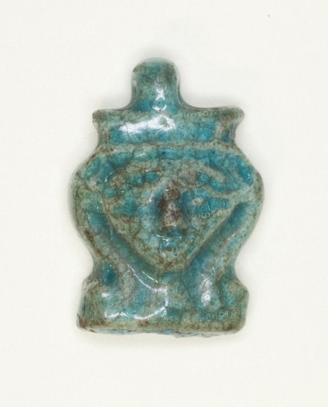 Amulet of the Goddess Hathor, Egypt, New Kingdom, Dynasties 18-20 (about 1550-1069 BCE). Creator: Unknown.