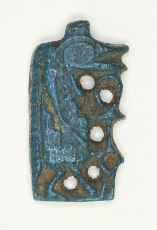 Amulet of the Goddess Tawaret (Thoeris) in Profile, Egypt, New Kingdom, Dynasties 18-20 (abt 1550... Creator: Unknown.