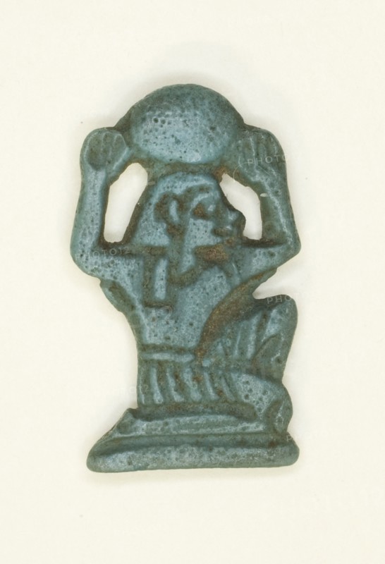 Amulet of the God Shu, Egypt, New Kingdom-Third Intermediate Period, Dynasties 19-25 (abt 1186-... Creator: Unknown.
