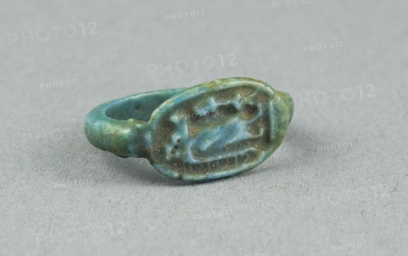 Ring: Figure of Tawaret (Thoeris), with sa (protection) sign, Egypt, New Kingdom, Dynasty 18... Creator: Unknown.