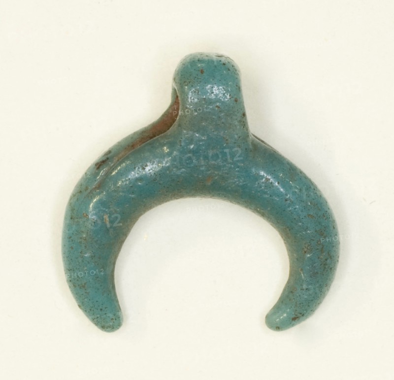 Amulet of the Lunar Crescent, Egypt, New Kingdom-Roman Period (about 16th century BCE-4th cent... Creator: Unknown.